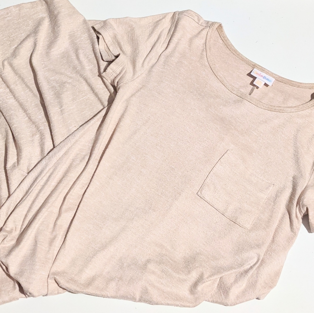 LuLaRoe Carly XXS Heathered Cream